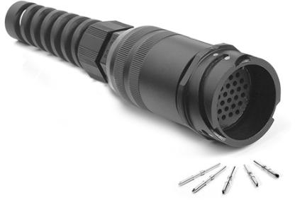 Amphenol-MP-4101-37P-C Connecteur circulaire Conn Circular PIN 37 POS Crimp ST Cable Mount 37 Terminal 1 Port