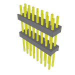 Conn Board Stacker HDR 16 POS 2.54mm Solder ST Top Entry Thru-Hole Bulk