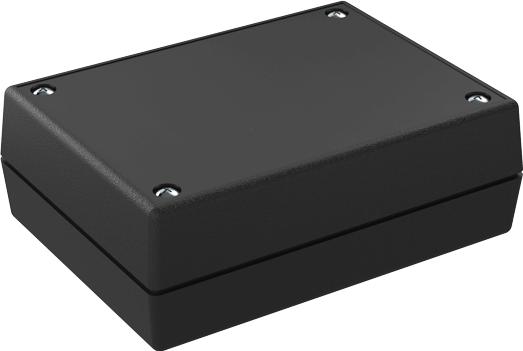 Serpac Electronic Enclosures-131RI4AA,BK  Recessed, Smooth Top Desktop Enclosure with Four AA Battery Compartment, 4.38x3.25x1.50in.