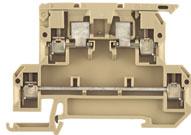 Weidmuller-9503310000 Steckverbinder, Klemmenblöcke Conn DIN Rail Fused 4 POS Screw ST T DIN Rail 10A