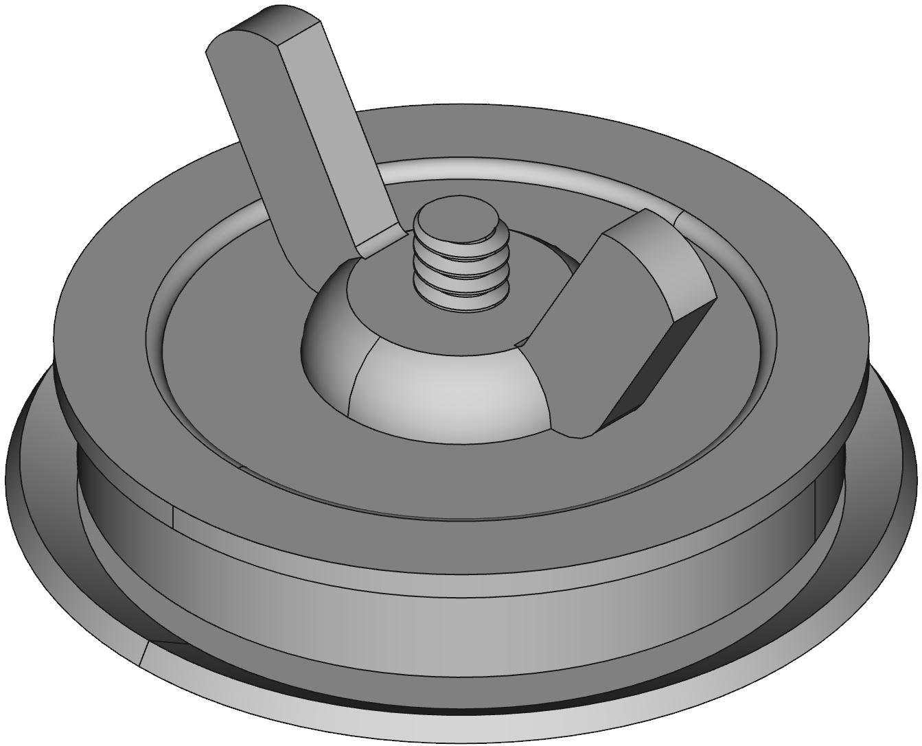 Hammond Manufacturing-HPB Schalterzubehör Switch Access Round Hole Plug Push Button Switch
