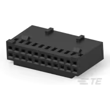 TE Connectivity-1-87631-7 Einzeladersteckverbinder, Gehäuse Conn Housing RCP 22 POS 2.54mm Crimp ST Cable Mount Black Package