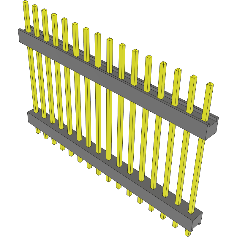 Samtec-DW-16-20-T-S-810 Steckverbinderleisten und Leiterplattenbuchsen Conn Board Stacker HDR 16 POS 2.54mm Solder ST Top Entry Thru-Hole Bulk