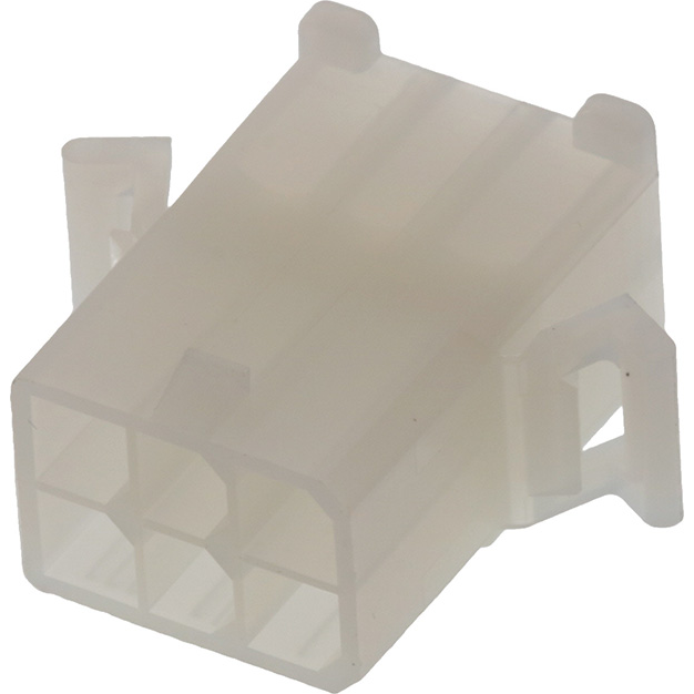Molex-15311061 Connector Discrete Wire Housing Conn Housing M 6 POS 4.8mm Crimp ST Cable Mount Natural Bag