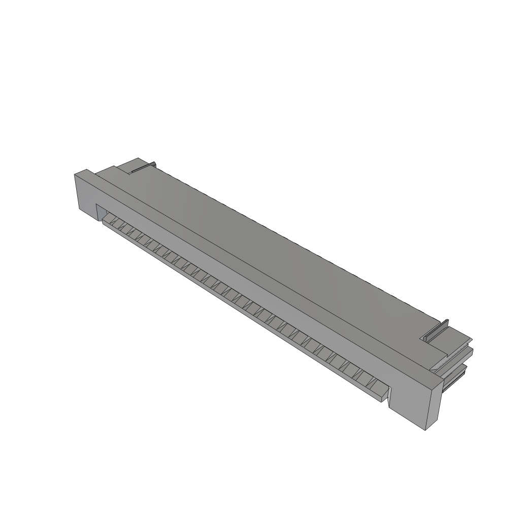 Samtec-ZF1-25-01-TM-WT Raccordement FCC-FPC Conn FFC/FPC Connector SKT 25 POS 1mm Solder RA SMD Tube