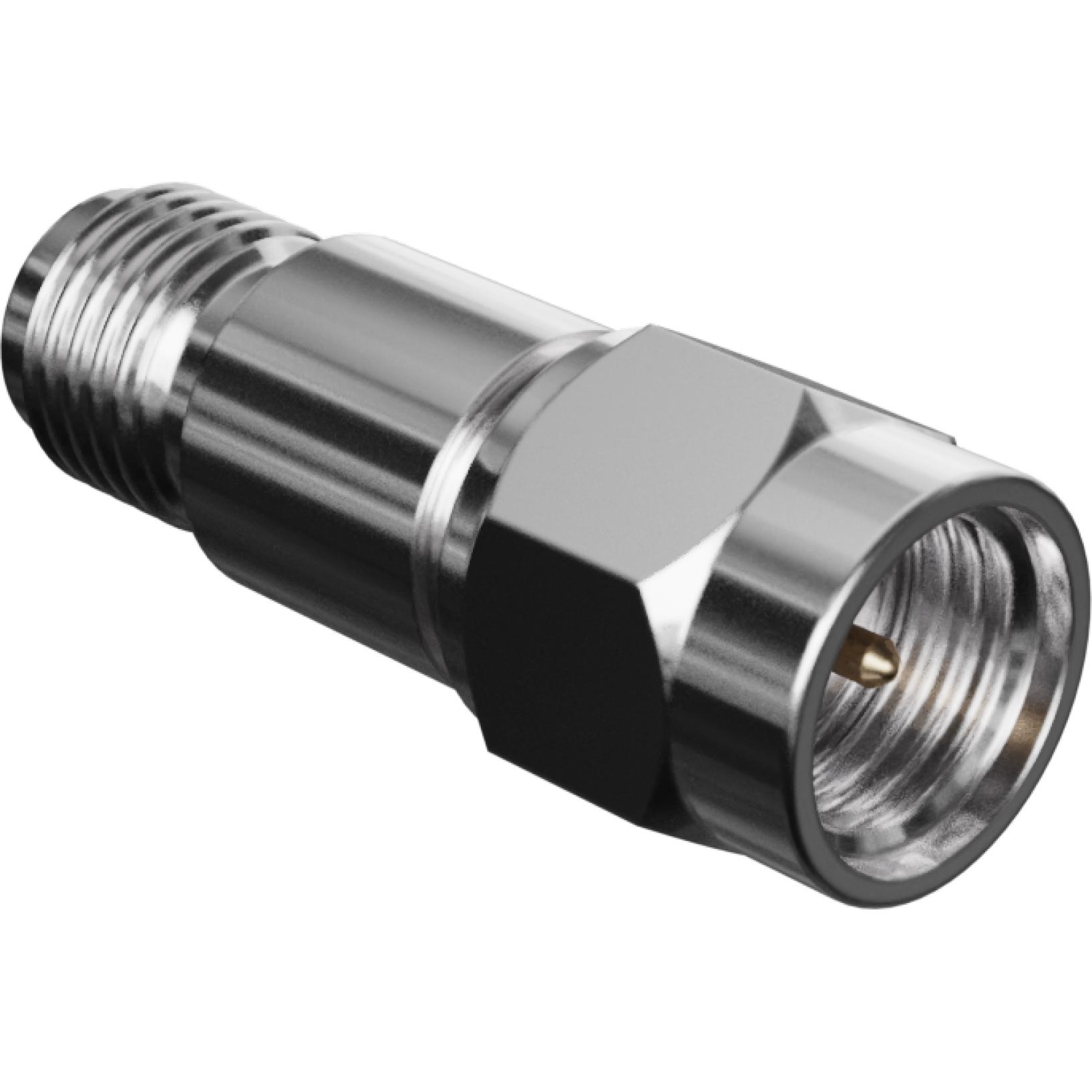 Molex-73287-0100 Connector RF SMA Attenuator, Plug to Jack, Straight, 18 GHz, 2 Watt, 10 dB, with out Hex