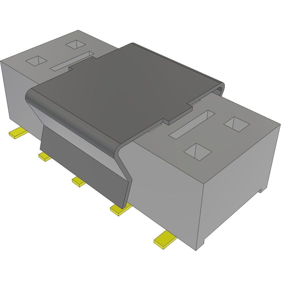 Samtec-HLE-105-02-G-DV-P-TR Steckverbinderleisten und Leiterplattenbuchsen Conn Socket Strip SKT 10 POS 2.54mm Solder ST SMD T/R