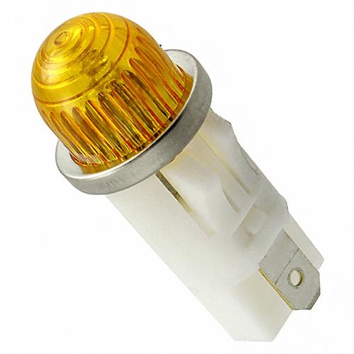 Visual Communications-1050QA3 Panel Mount Indicators Panel Mount Indicator Round 0.5" Neon 125V Tab AMB