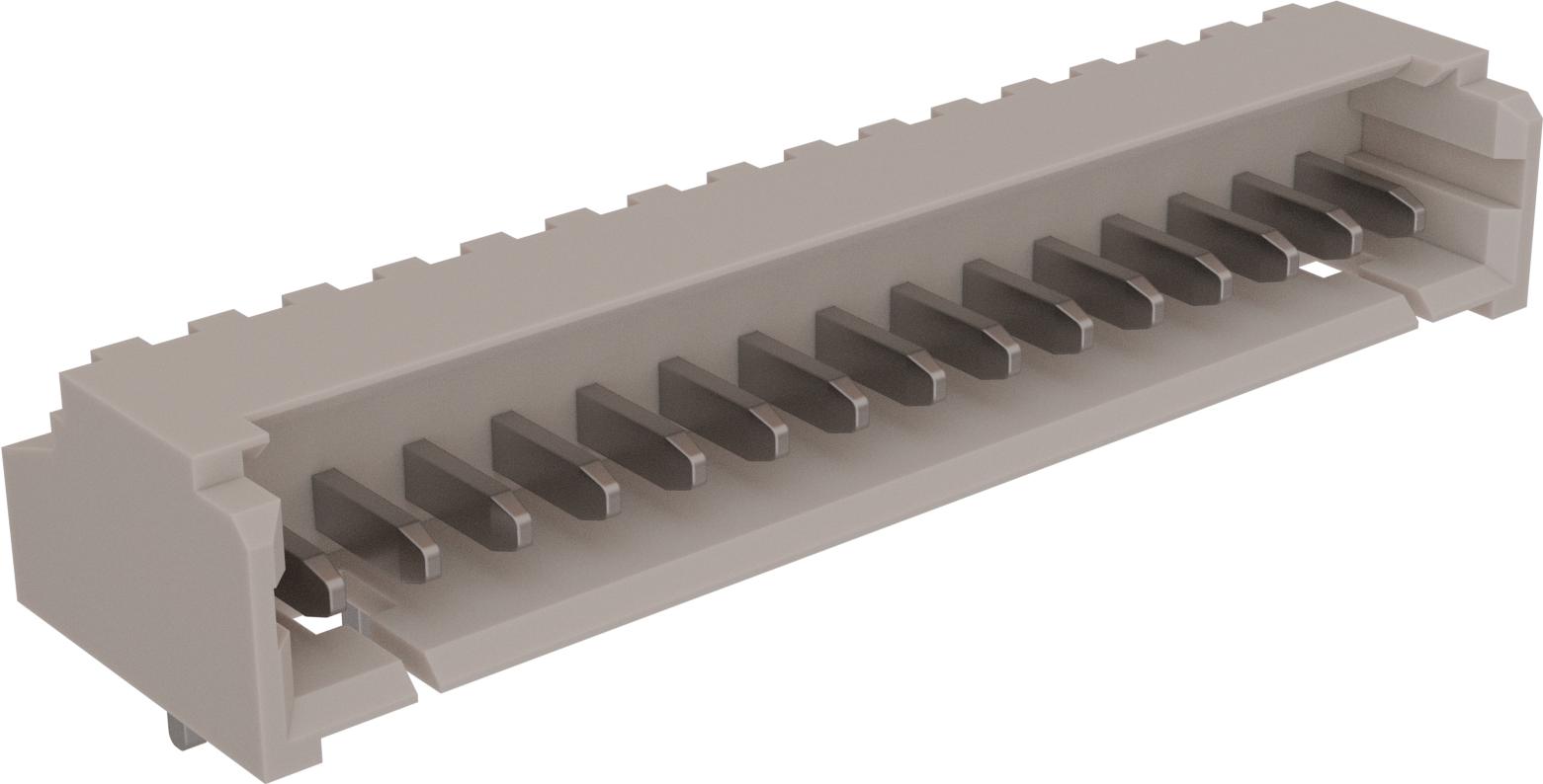 Amphenol Communications Solutions-10114831-10115LF Connector Headers and PCB Receptacles Conn Shrouded Header (4 Sides) HDR 15 POS 1.25mm Solder RA Side Entry Thru-Hole T/R