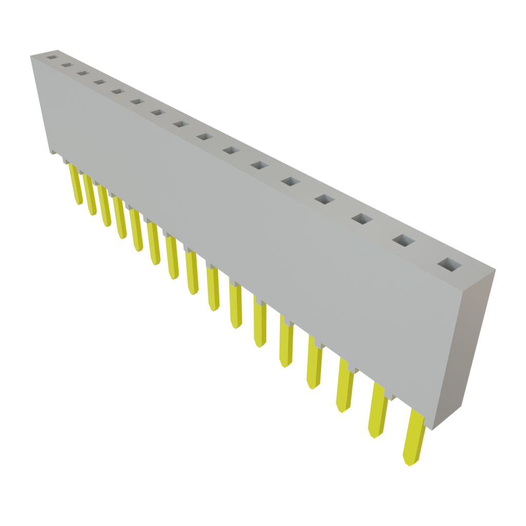 Samtec-SSW-116-02-G-S Connector Headers and PCB Receptacles Conn Socket Strip SKT 16 POS 2.54mm Solder ST Top Entry Thru-Hole Bulk