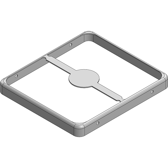 Masach Tech-MS338-10F-NS null 33.8 x 30.3 x 3.3mm Two-piece Drawn-Seamless RF Shield/EMI Shield FRAME (Nickel-Silver)