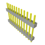 Conn Board Stacker HDR 12 POS 2.54mm Solder ST Top Entry Thru-Hole Bulk