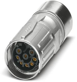 PHOENIX CONTACT-1613371 Steckverbinder, rund Conn M17 Circular SKT 8 POS Crimp ST Cable Mount 8 Terminal 1 Port