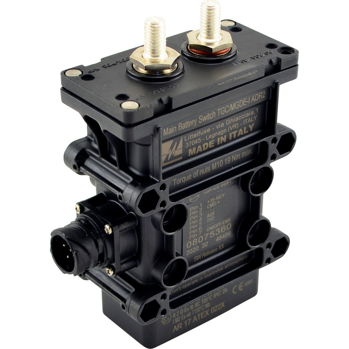 Littelfuse-08075300 Conmutador, Otro 32V 250A ADR Magnetic Battery Disconnect Switch