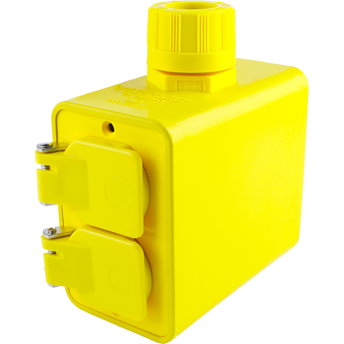 Molex-1301370192 Tools Other Super-Safeway Multiple Outlet Box, Extended Depth, 2-Sided, F2 Cord Grip