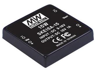 MEAN WELL-SKE15A-05 DC to DC Converter and Switching Regulator Module Module DC-DC 1-OUT 5V 3A 15W 4-Pin Tube