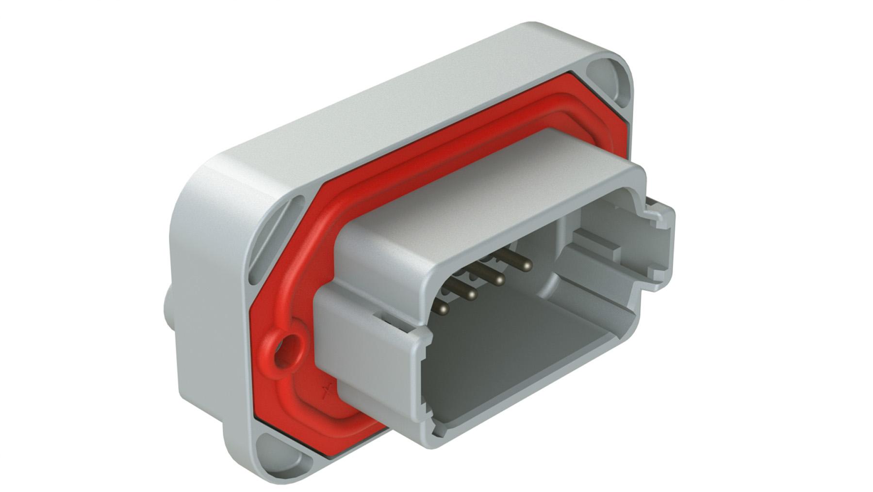 Amphenol-AT15-12PA-BM04 Steckverbinderleisten und Leiterplattenbuchsen Conn Wire to Board HDR 12 POS 4.42mm Solder ST Top Entry Thru-Hole Tray