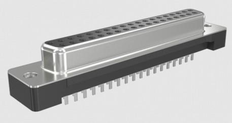 Amphenol Communications Solutions-NFD17C37SB4E1CA Steckverbinder, D-Sub Conn D-Sub SKT 37 POS 1.38mm Solder ST Thru-Hole 37 Terminal 1 Port Tray