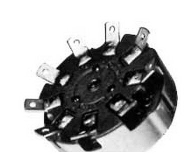 Ohmite-111-4T2 Drehschalter Switch Rotary SP4T 4 Flatted Shaft Quick Connect/Solder 15A 125VAC 20VDC