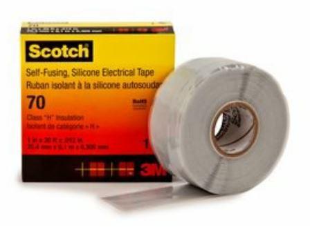 3M-70-1X30FT Bänder und Klebebänder Tapes Electrical Tape Blue Gray 34000V/mil Silicone 9m