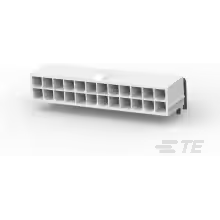 TE Connectivity-2-1586042-4 连接器插头及 PCB 插座 Conn Wire to Board HDR 24Power POS 4.2mm Solder RA Thru-Hole Tray