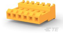 TE Connectivity-640599-6 连接器插头及 PCB 插座 Conn Wire to Board RCP 6Power POS 3.96mm IDT RA Cable Mount Bag/Box