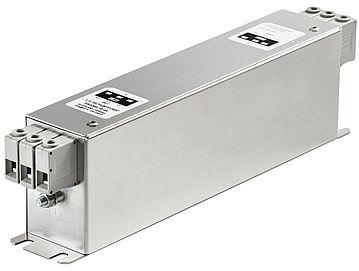 Schaffner-FN3268-30-33 Filtres d'alimentation Power Line Filter 3-Phase 0Hz to 60Hz 30A 520VAC Terminal Block Chassis Mount