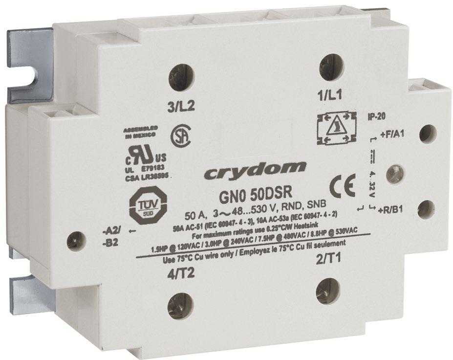 Sensata Technologies-GN025DSR Solid State Relays - SSRs Solid State Relay 25mA 32V DC-IN 25A 530V AC-OUT