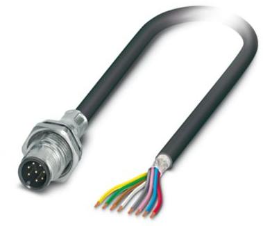 PHOENIX CONTACT-1419425 null Cable Assembly Circular 1m 24AWG M12 Circular 8 Straight