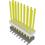 Conn Board Stacker HDR 16 POS 2.54mm Solder ST Top Entry SMD Tube