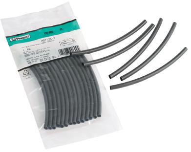 Panduit-HSTT100-Y Ajuste de calor Heat Shrink Tubing ST Cross-Linked Polyolefin Black Thin