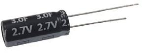 Abracon-ADCR-T02R7SA106MB Capacitor Electric Double Layer- Supercaps Cap Supercap 10F 2.7V 20% ( 10 X 25mm ) Radial Aluminum Cylindrical Can 5mm 30uA 0.065 Ohm 85°C