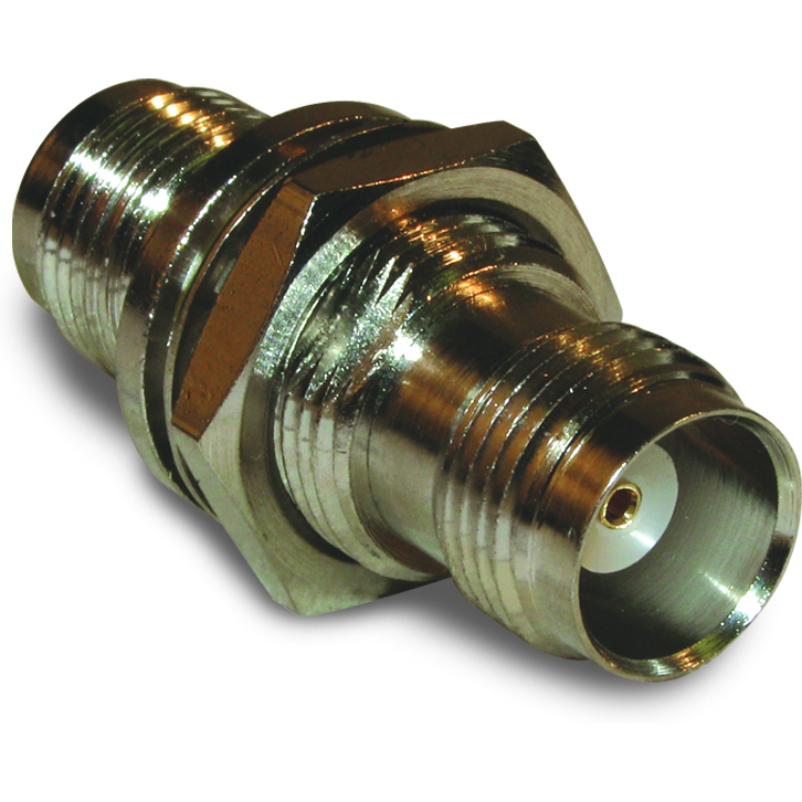 Amphenol RF-122344 Raccordement FR Conn TNC Adapter 0Hz to 11GHz 50Ohm ST Panel Mount F/F Gold