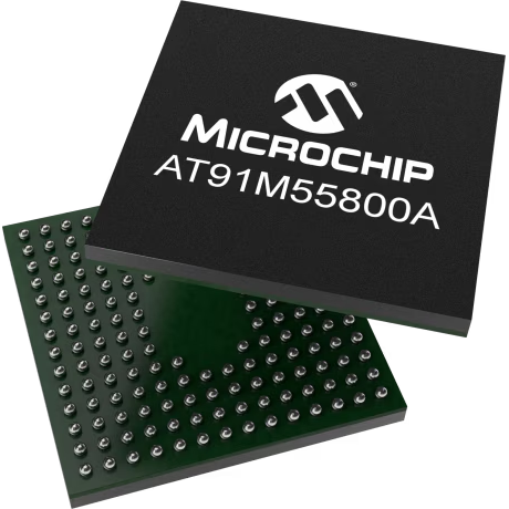 Microchip Technology-AT91M55800A-33CJ Microcontrollers - MCUs MCU 16-bit/32-bit ARM7TDMI RISC 2.5V/3.3V/5V 176-Pin BGA Tray
