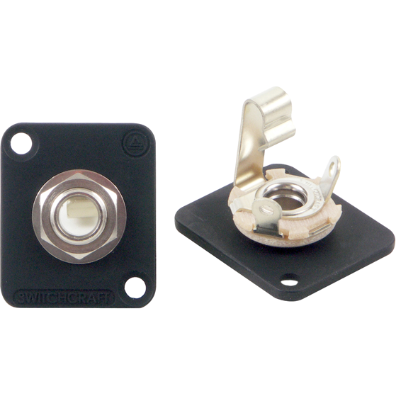 Switchcraft-E11B Raccordement audio et vidéo Conn 1/4" Phone Jack F 2 POS ST Panel Mount 3 Terminal 1 Port