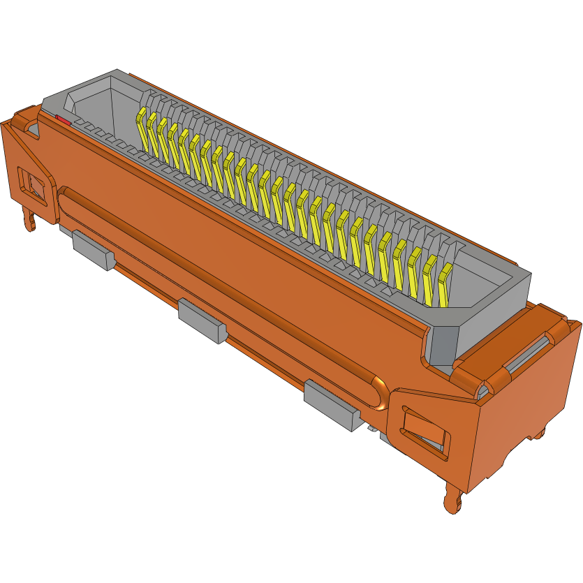 Samtec-ERF8-025-07.0-L-DV-EGPS-TR 连接器插头及 PCB 插座 Conn Micro High Speed Socket Strip SKT 50 POS 0.8mm Solder ST SMD T/R