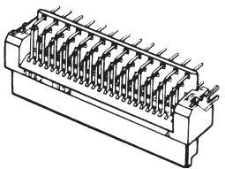 Omron-XH3B-4042-A Embases de raccordement et réceptacles PCB Conn Wire to Board SKT 40 POS 1.27mm Solder RA Thru-Hole