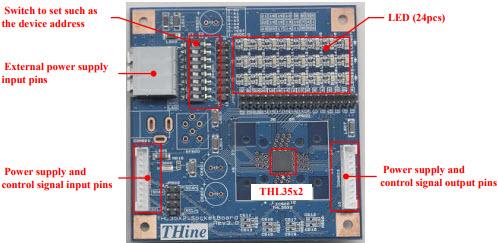 California Eastern Laboratories-THEVAL3502 Entwicklungssätze und Werkzeuge THL3502 LED Driver Evaluation Board