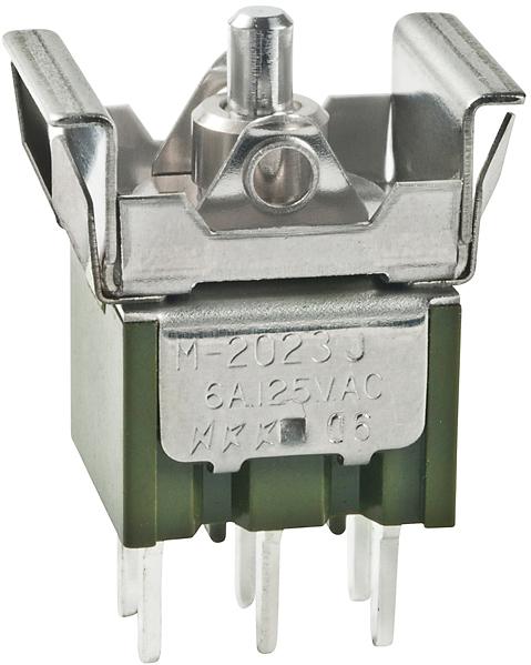 NKK Switches-M2023TJW03 Switch Rocker Switch Rocker ON OFF ON DPDT PC Pins 6A 250VAC 30VDC 50000Cycles