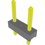 Conn Unshrouded Header HDR 3 POS 2mm Solder ST Top Entry Thru-Hole Bulk