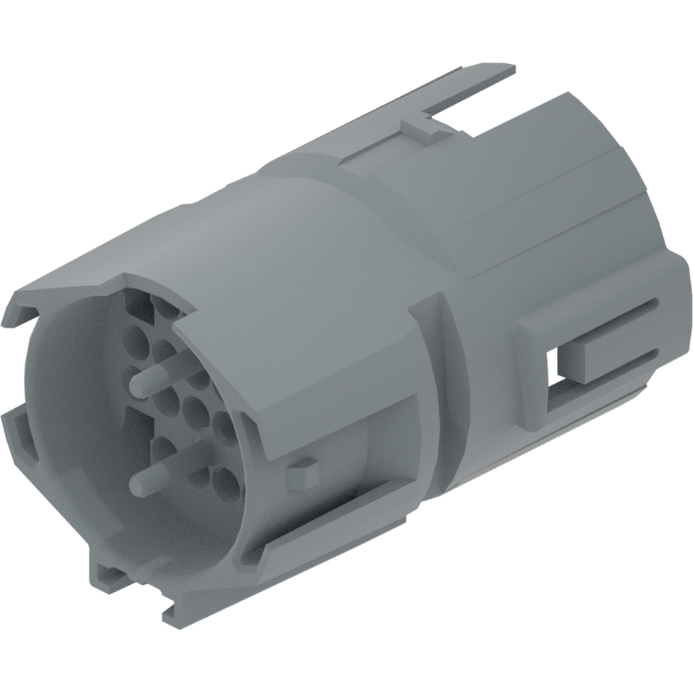 Delphi-12160542 分立接线罩连接器 Conn Housing M 20 POS Crimp ST Cable Mount Gray