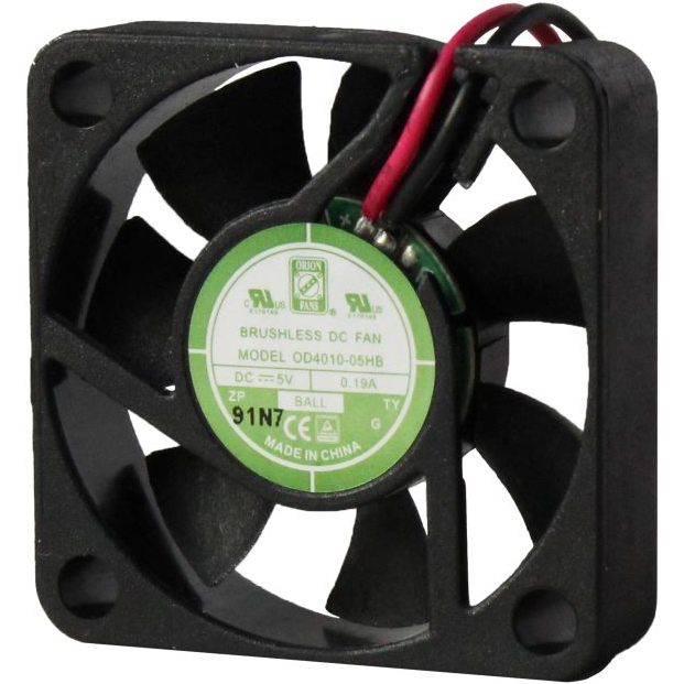 ORION FANS-OD4010-12MB Gebläse und Lüfter DC Fan Axial Ball Bearing 12V 10.8V to 13.2V 7.2CFM 26.3dB 40 X 40 X 10.5mm Middle Speed