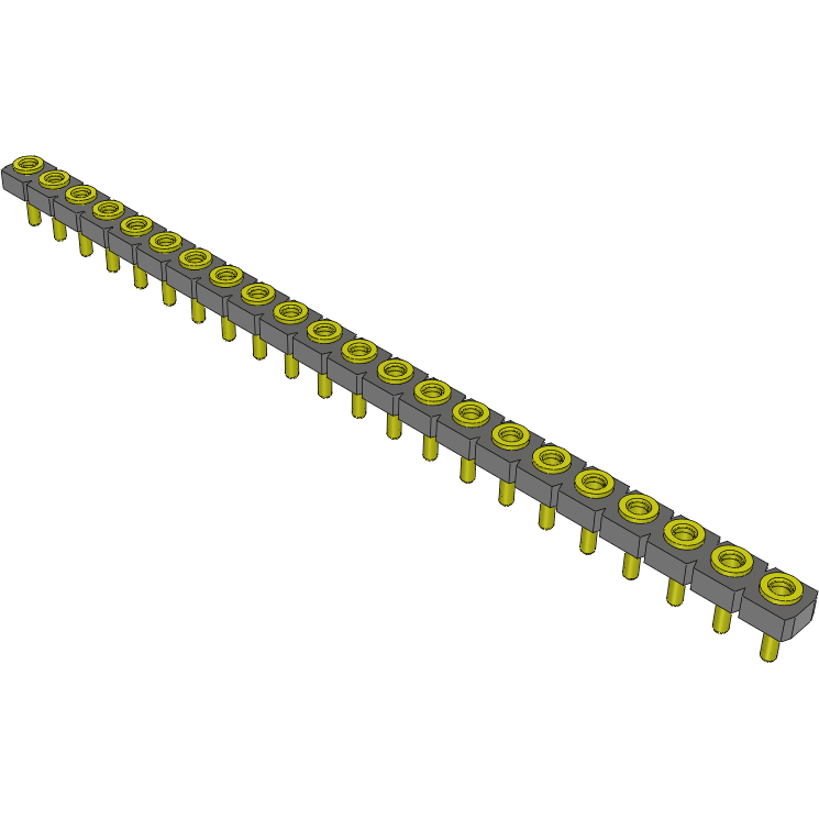 Samtec-SL-122-G-19 连接器插头及 PCB 插座 Conn Socket Strip SKT 22 POS 2.54mm Solder ST Top Entry Thru-Hole Bulk