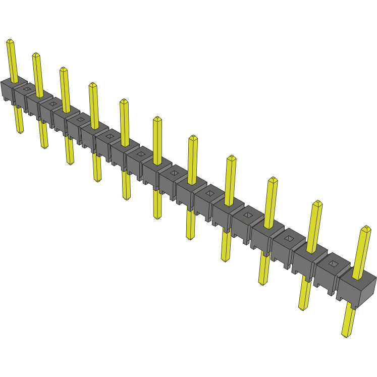 Samtec-HTSW-211-08-G-S Connector Headers and PCB Receptacles Conn Unshrouded Header HDR 11 POS 5.08mm Solder ST Top Entry Thru-Hole Bulk