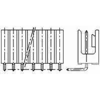 TE Connectivity-829163-5 Steckverbinderleisten und Leiterplattenbuchsen Conn Shrouded Header (2 Sides) HDR 5 POS 2.54mm Solder RA Side Entry Thru-Hole Carton
