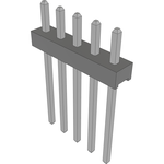 Conn Unshrouded Header HDR 5 POS 2mm Solder ST Top Entry Thru-Hole Bulk