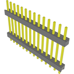 Conn Board Stacker HDR 14 POS 2.54mm Solder ST Top Entry Thru-Hole Bulk