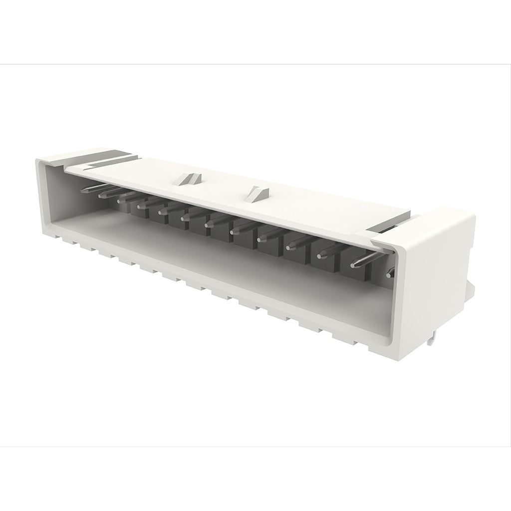 Molex-0534261310 连接器插头及 PCB 插座 Conn Shrouded Header (4 Sides) HDR 13 POS 2.5mm Solder RA Side Entry Thru-Hole Mini-Lock Tray