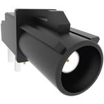 Conn SMB 0Hz to 2.5GHz 50Ohm Solder RA Thru-Hole PL Gold Tray