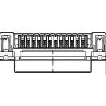 D-SUB SV FE SSDP ANG73-254 25P AU0.76GCM3